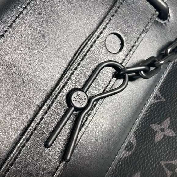 LOUIS VUITTON M44731 MonogramEclipse Steamer PM Bag Hand Bag - Picture 8 of 16